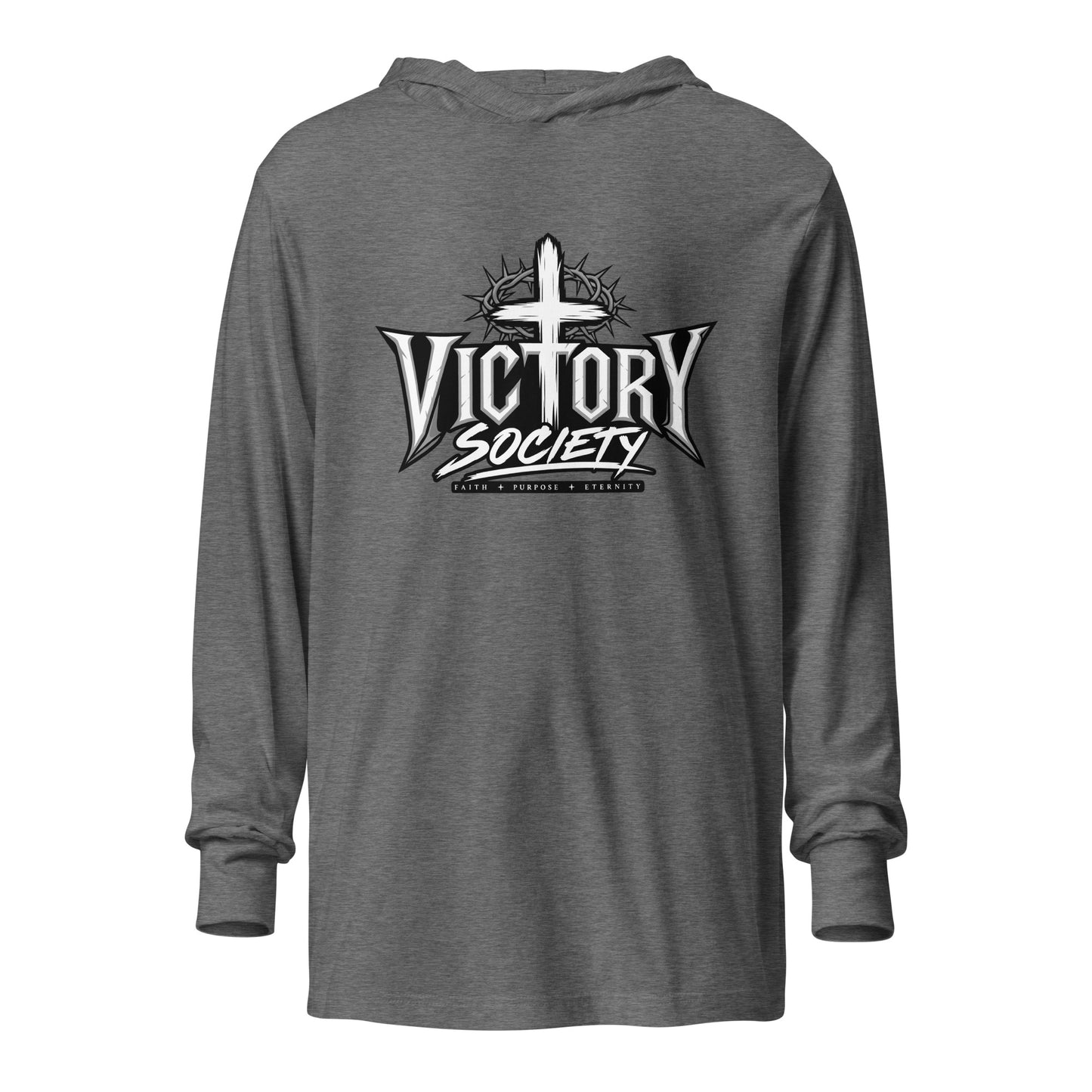 Performance | Hooded Long Sleeve T Shirt | Victory Society | Valor Heritage Alliance Logo