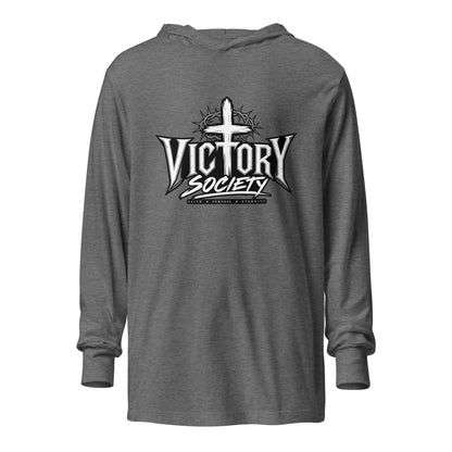 Performance | Hooded Long Sleeve T Shirt | Victory Society | Valor Heritage Alliance Logo