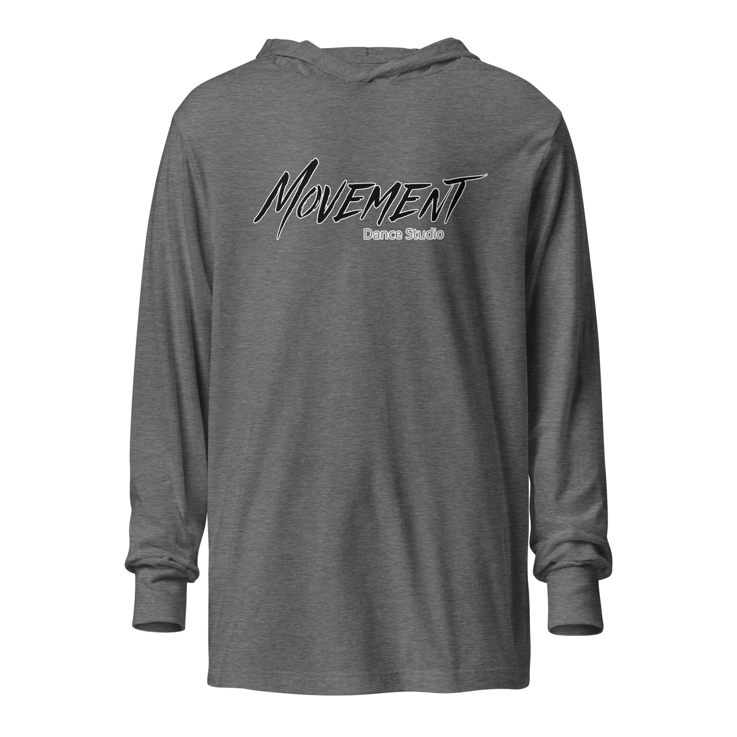 Performance | Hooded Long Sleeve T Shirt | Movement Dance Studio | Crest Logo