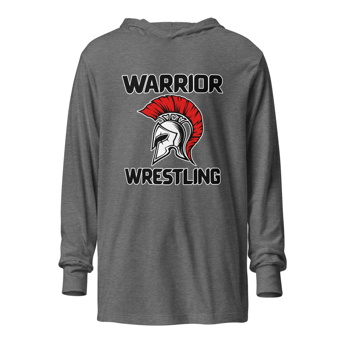 Performance | Hooded Long Sleeve T Shirt | Lafayette Warrior Youth Wrestling | Valor Logo