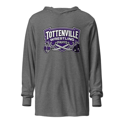 Performance | Hooded Long Sleeve T Shirt | Tottenville wrestling club | Vanguard Logo