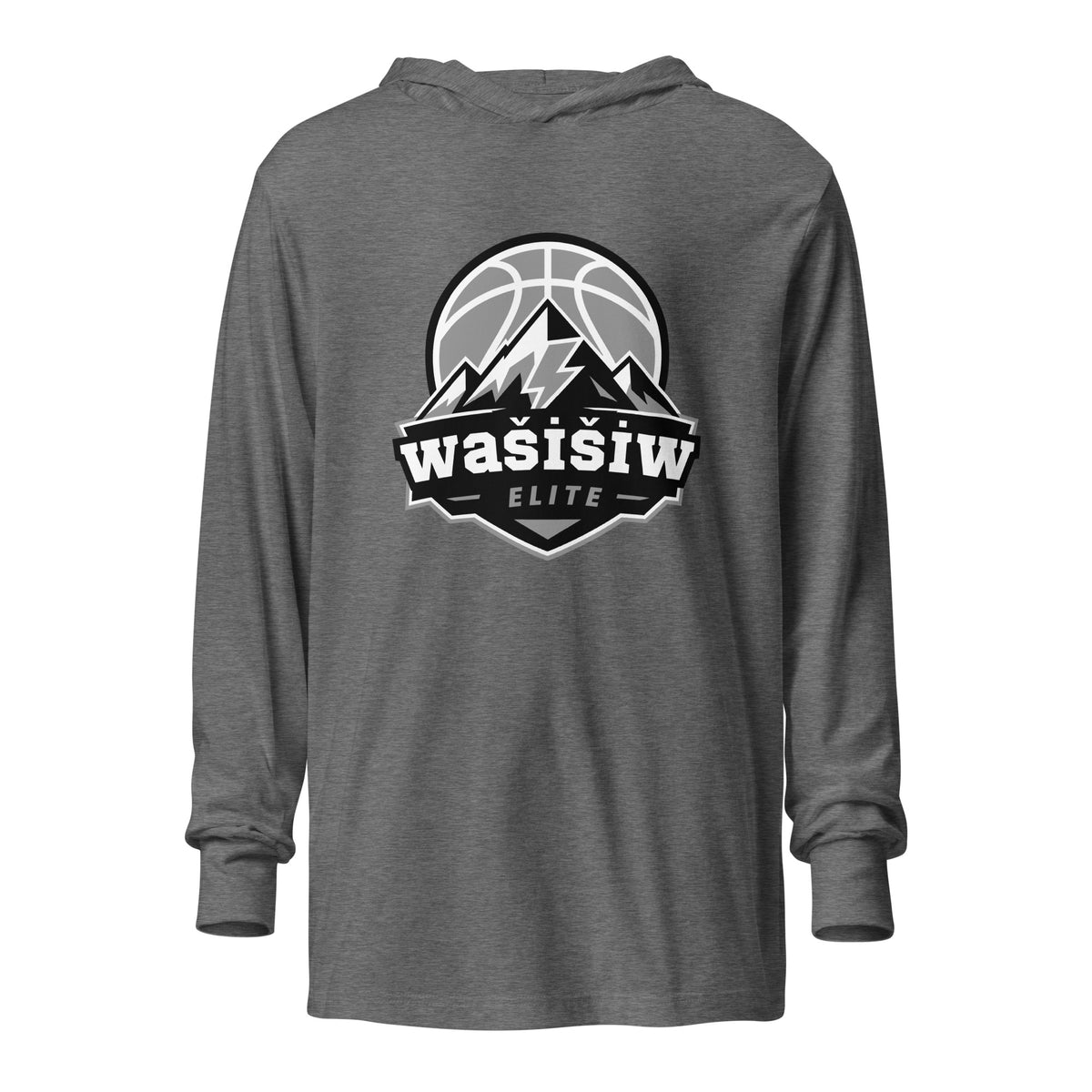 Performance | Hooded Long Sleeve T Shirt | Wašišiw Elite | Shield Logo