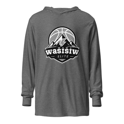 Performance | Hooded Long Sleeve T Shirt | Wašišiw Elite | Shield Logo