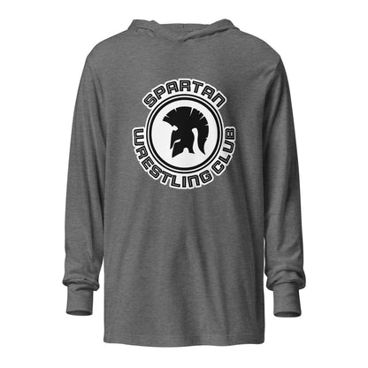 Performance | Hooded Long Sleeve T Shirt | Spartan Wrestling Club | Crest Logo