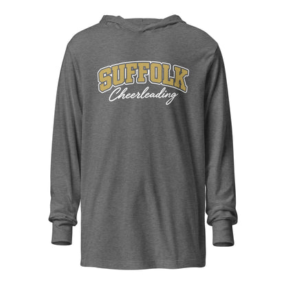 Performance | Hooded Long Sleeve T Shirt | Suffolk University Cheerleading | Valor Logo