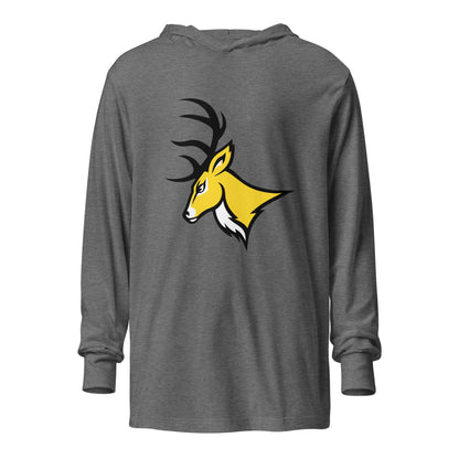 Performance | Hooded Long Sleeve T Shirt | West Milford Indoor Track & Field Team | Crest Logo