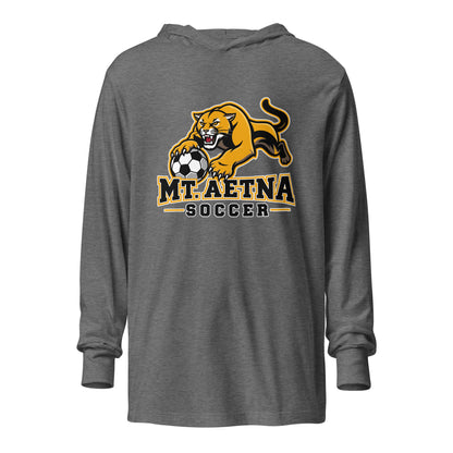 Performance | Hooded Long Sleeve T Shirt | Mt. Aetna Adventist School | Soccer Apex Logo