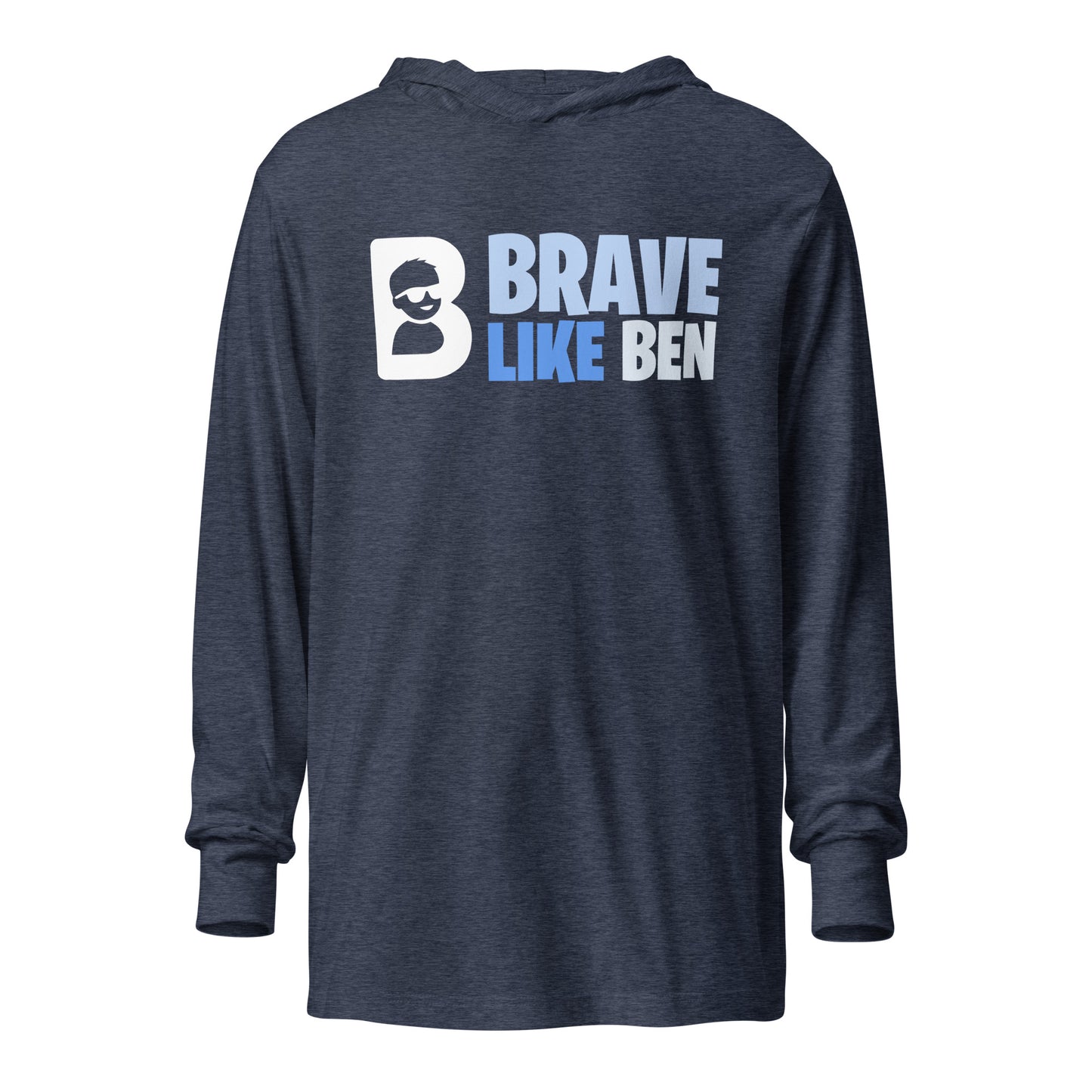 Performance | Hooded Long Sleeve T Shirt | Brave Like Ben | Valor Logo