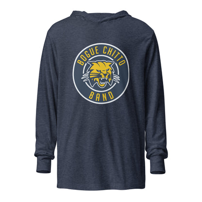 Performance | Hooded Long Sleeve T Shirt | Bogue Chitto Band | Badge Logo