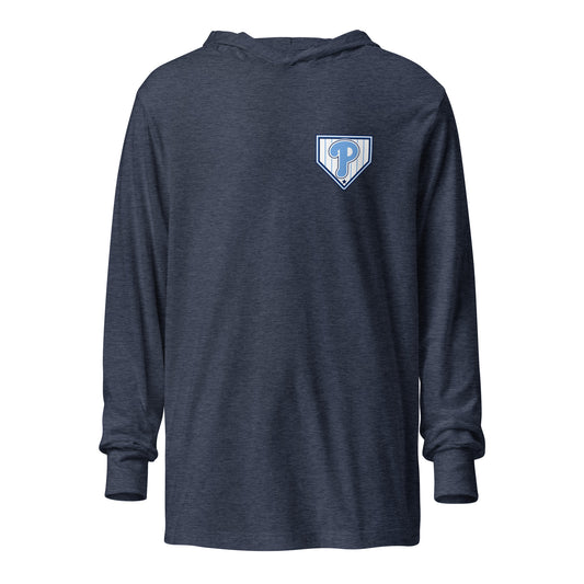 Performance | Hooded Long Sleeve T Shirt | Premier Baseball | Emblem Logo
