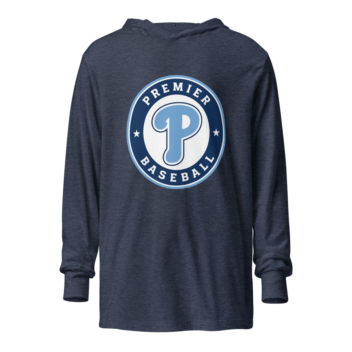 Performance | Hooded Long Sleeve T Shirt | Premier Baseball | Badge Logo