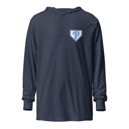 Performance | Hooded Long Sleeve T Shirt | Premier Baseball | Emblem Logo