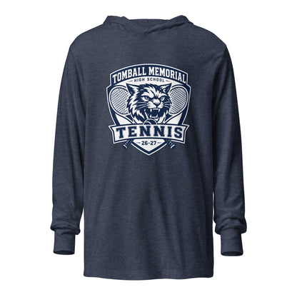 Performance | Hooded Long Sleeve T Shirt | TMHS Tennis | Shield Logo