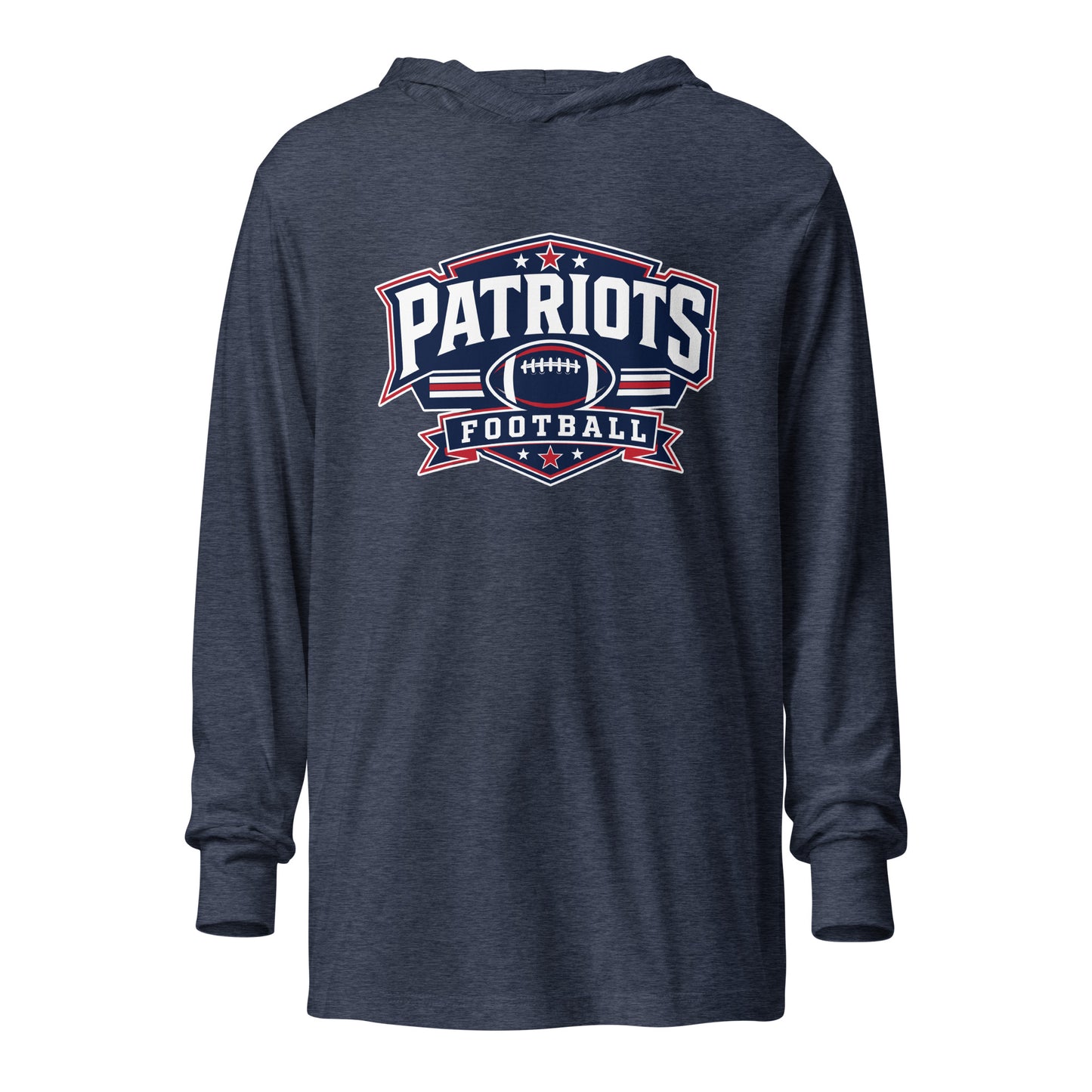 Performance | Hooded Long Sleeve T Shirt | Maximum Velocity Youth Sports | Athletics Logo