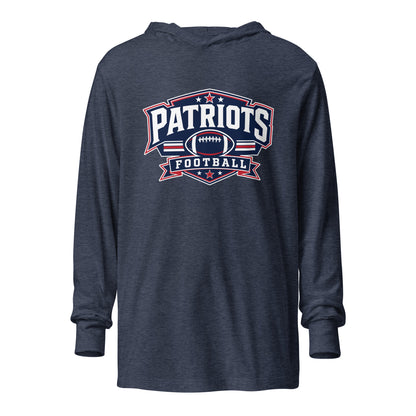 Performance | Hooded Long Sleeve T Shirt | Maximum Velocity Youth Sports | Athletics Logo