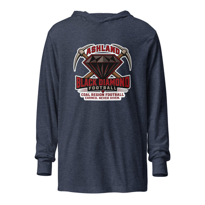 Performance | Hooded Long Sleeve T Shirt | Ashland Black Diamonds | Vanguard Logo