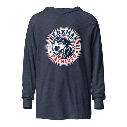 Performance | Hooded Long Sleeve T Shirt | Berkmar High School Soccer | Badge Logo