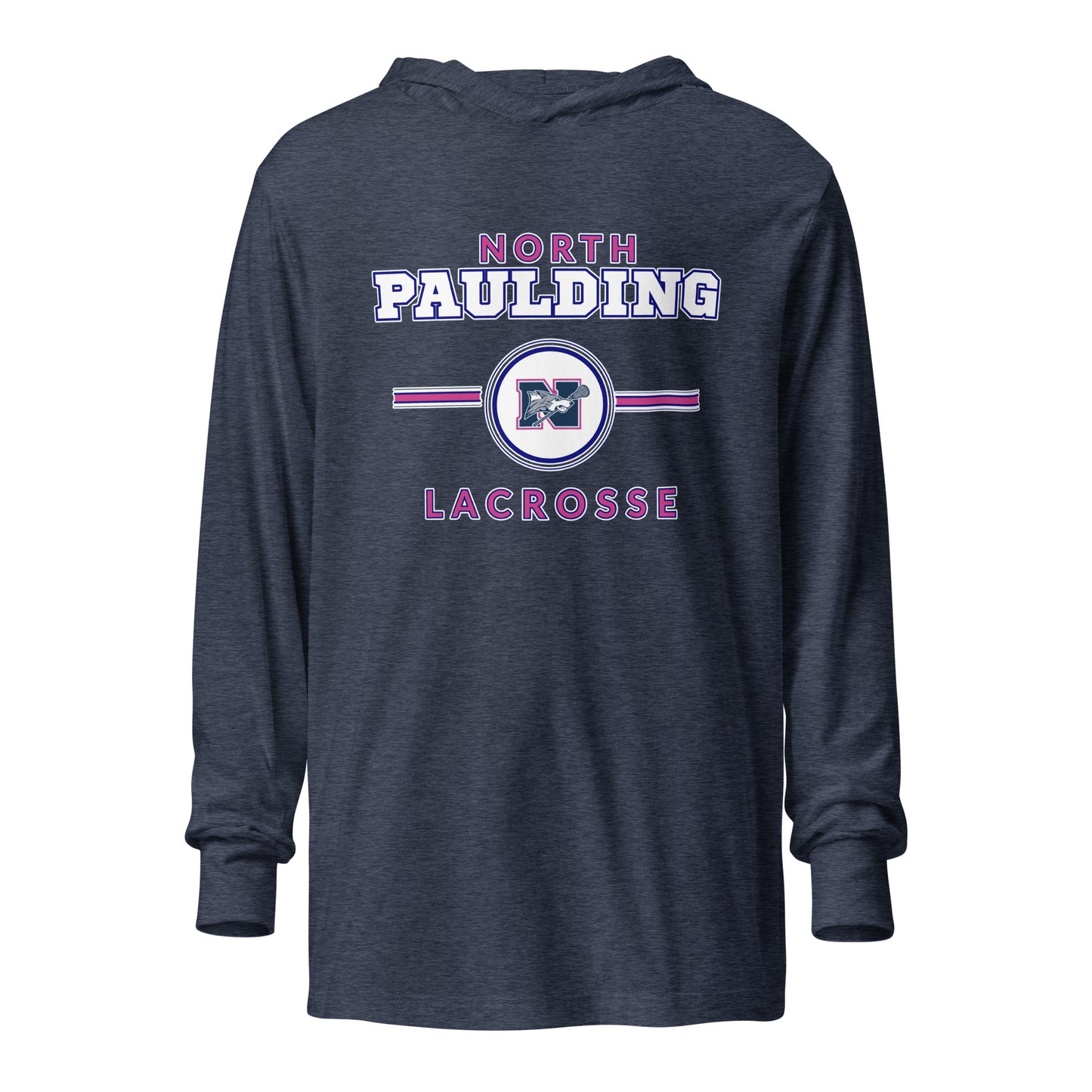 Performance | Hooded Long Sleeve T Shirt | North Paulding Lacrosse | Valor Logo