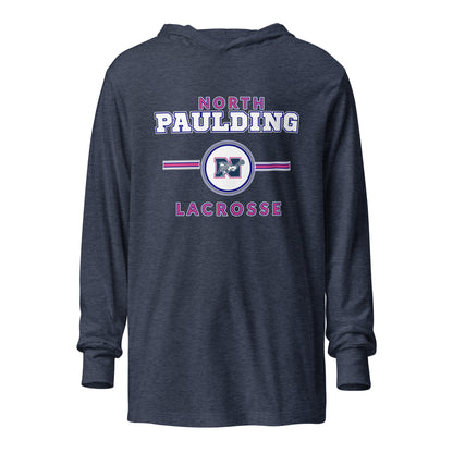Performance | Hooded Long Sleeve T Shirt | North Paulding Lacrosse | Valor Logo