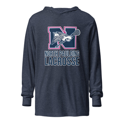 Performance | Hooded Long Sleeve T Shirt | North Paulding Lacrosse | Vanguard Logo
