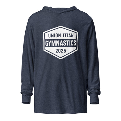 Performance | Hooded Long Sleeve T Shirt | Union Gymnastics | Valor Logo