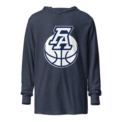 Performance | Hooded Long Sleeve T Shirt | FA Basketball | Crest Logo