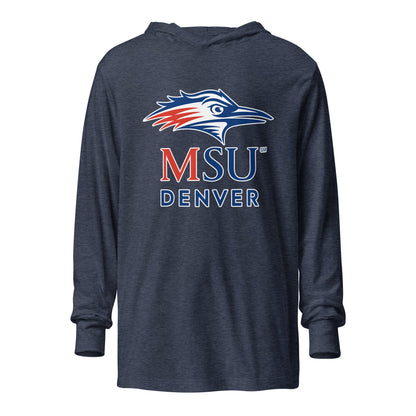 Performance | Hooded Long Sleeve T Shirt | MSU Denver Dance Team | Titan Crest Logo