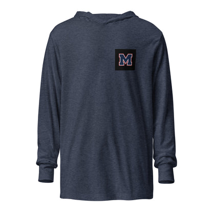 Performance | Hooded Long Sleeve T Shirt | Michigan Select Baseball | M Lettermark Logo