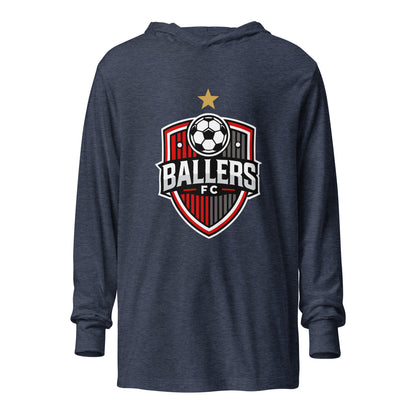 Performance | Hooded Long Sleeve T Shirt | Ballers FC | Shield Logo