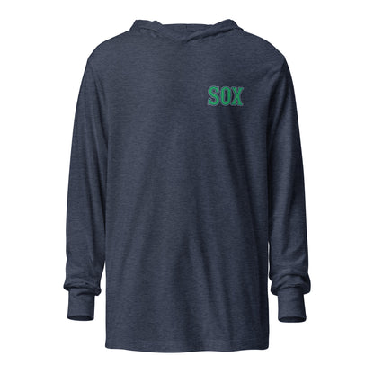 Performance | Hooded Long Sleeve T Shirt | Greenville Sox | Emblem Logo