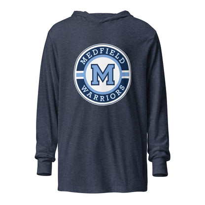Performance | Hooded Long Sleeve T Shirt | Medfield Softball | Badge Logo