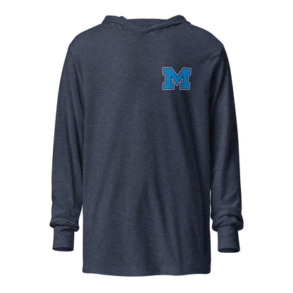 Performance | Hooded Long Sleeve T Shirt | Medfield Softball | Lettermark Logo