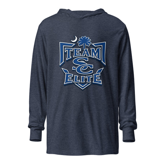Performance | Hooded Long Sleeve T Shirt | TEAM SC ELITE | Emblem Logo