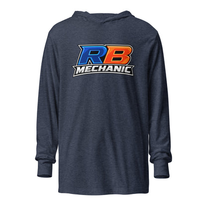Performance | Hooded Long Sleeve T Shirt | RB Mechanic | Crest Logo
