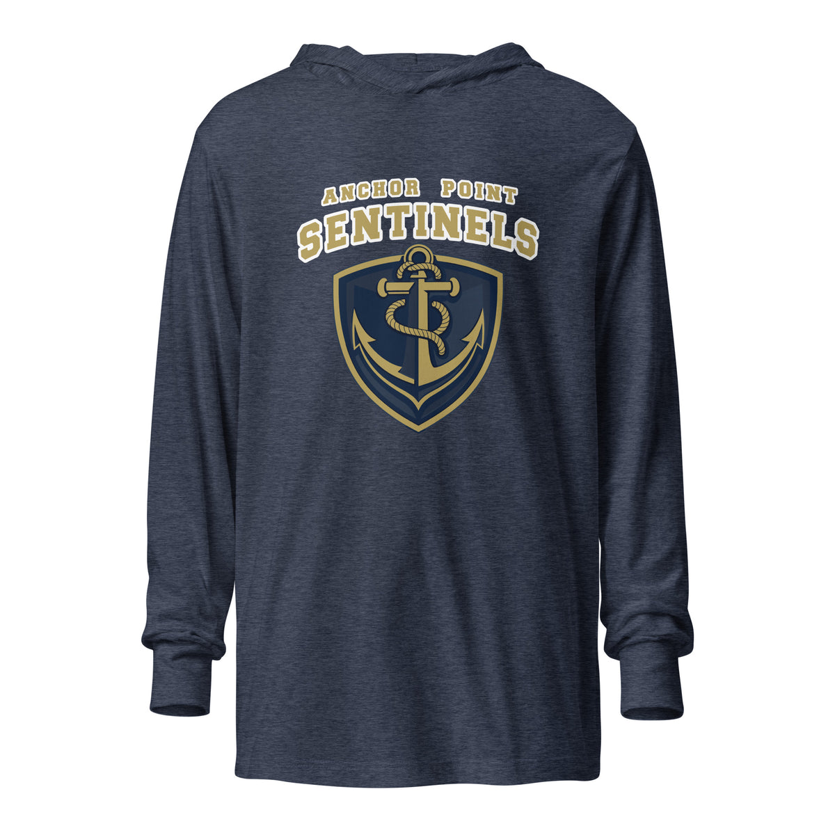 Performance | Hooded Long Sleeve T Shirt | Anchor Point | Crest Logo