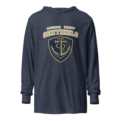 Performance | Hooded Long Sleeve T Shirt | Anchor Point | Crest Logo