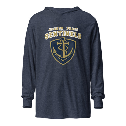Performance | Hooded Long Sleeve T Shirt | Anchor Point | Crest Logo