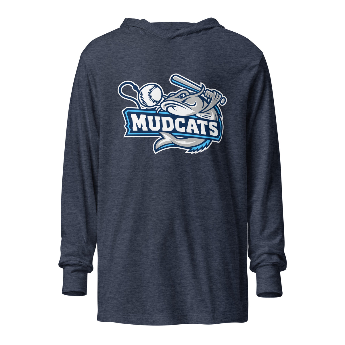 Performance | Hooded Long Sleeve T Shirt | Geneseo Mudcats | Crest Logo