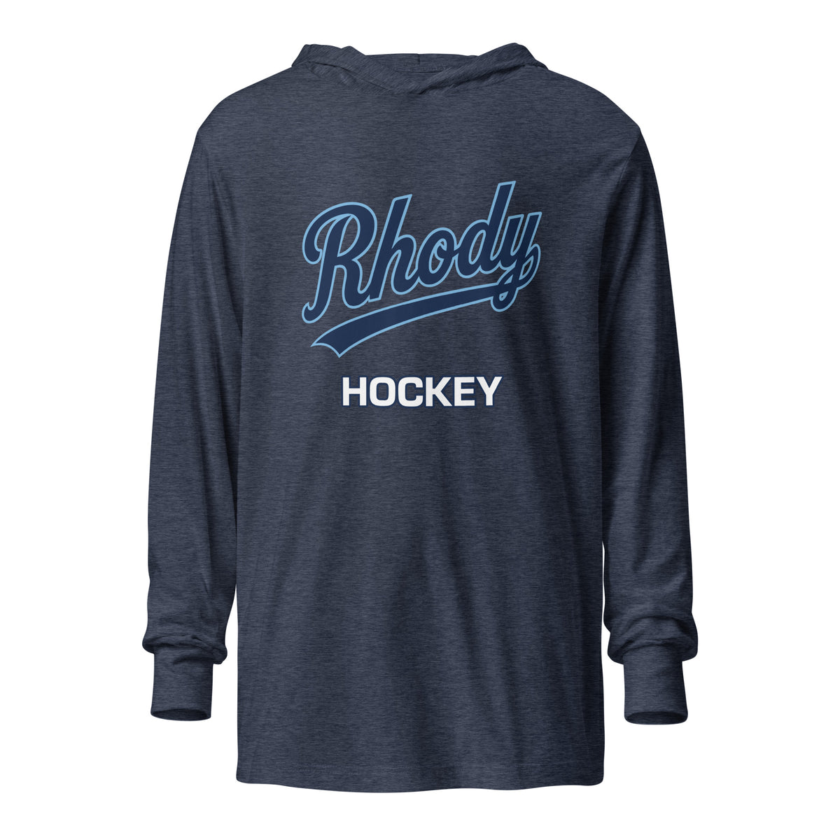 Performance | Hooded Long Sleeve T Shirt | URI Men’s Hockey | Athletics Logo