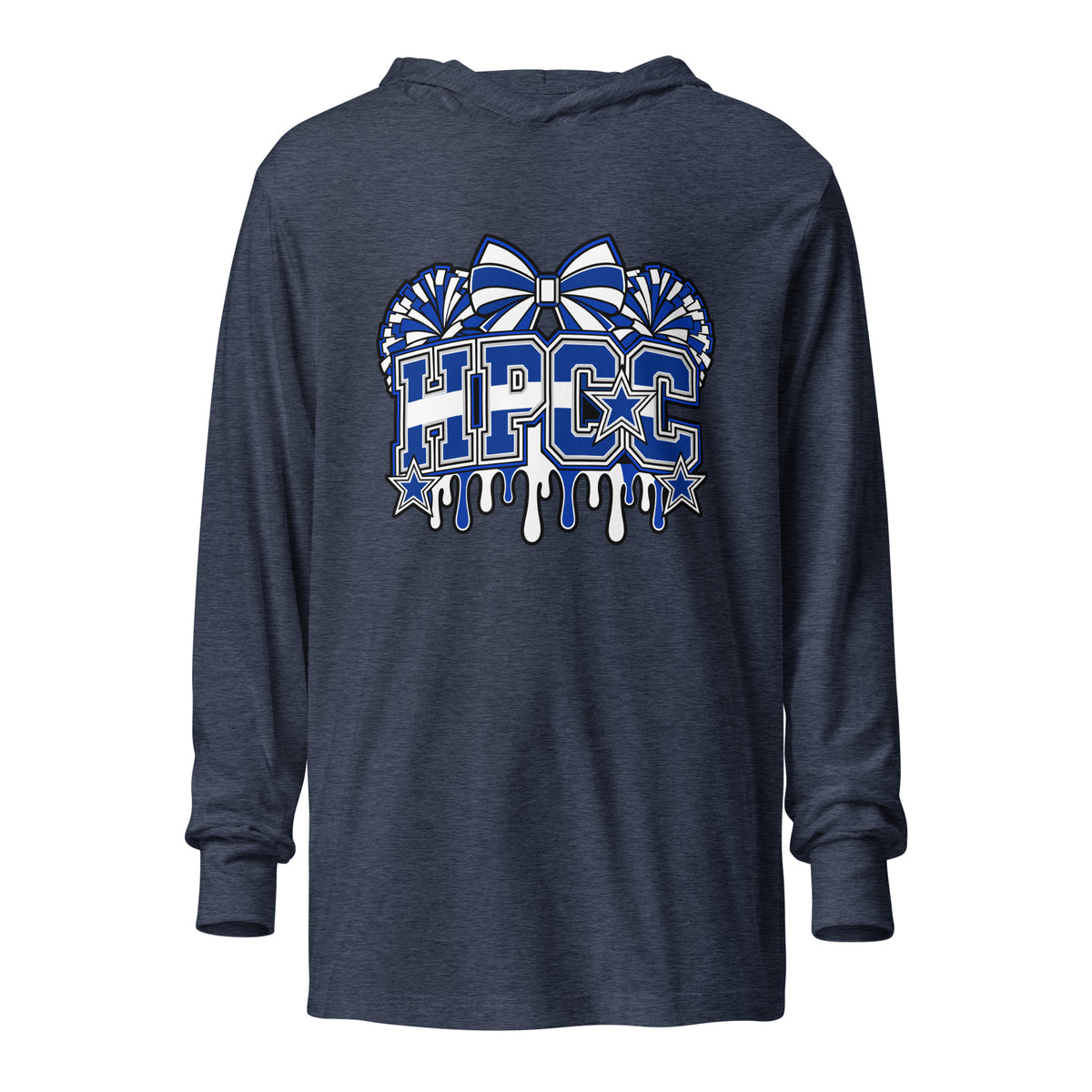 Performance | Hooded Long Sleeve T Shirt | Hyde Park Cowboys | Emblem Logo