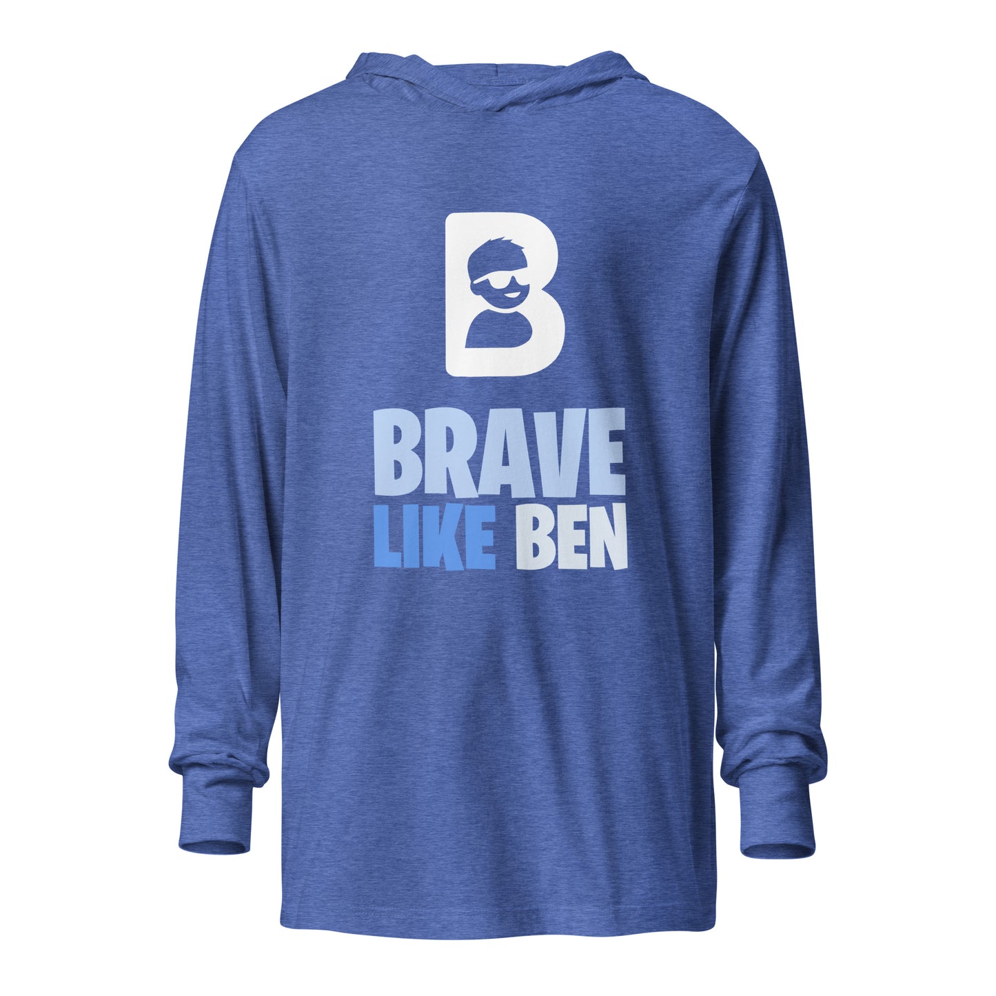 Performance | Hooded Long Sleeve T Shirt | Brave Like Ben | Braveheart Logo