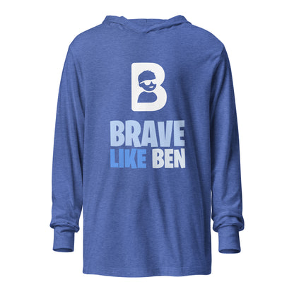 Performance | Hooded Long Sleeve T Shirt | Brave Like Ben | Braveheart Logo