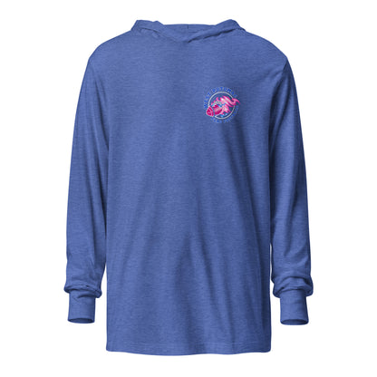 Performance | Hooded Long Sleeve T Shirt | West Potomac Flag Football | Emblem Logo
