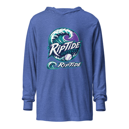 Performance | Hooded Long Sleeve T Shirt | RipTide Softball | Crest Logo