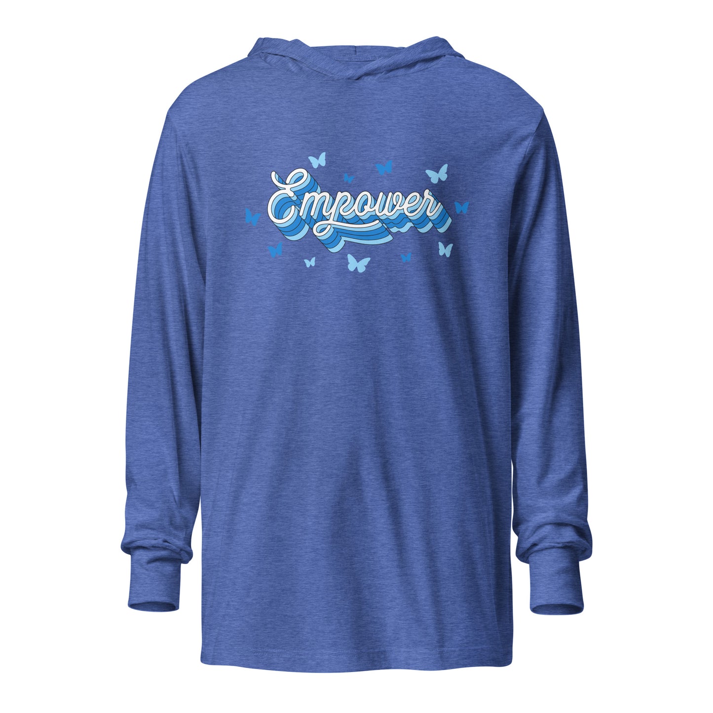 Performance | Hooded Long Sleeve T Shirt | Empower Volleyball Club | Vanguard Logo