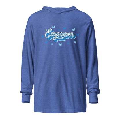 Performance | Hooded Long Sleeve T Shirt | Empower Volleyball Club | Vanguard Logo
