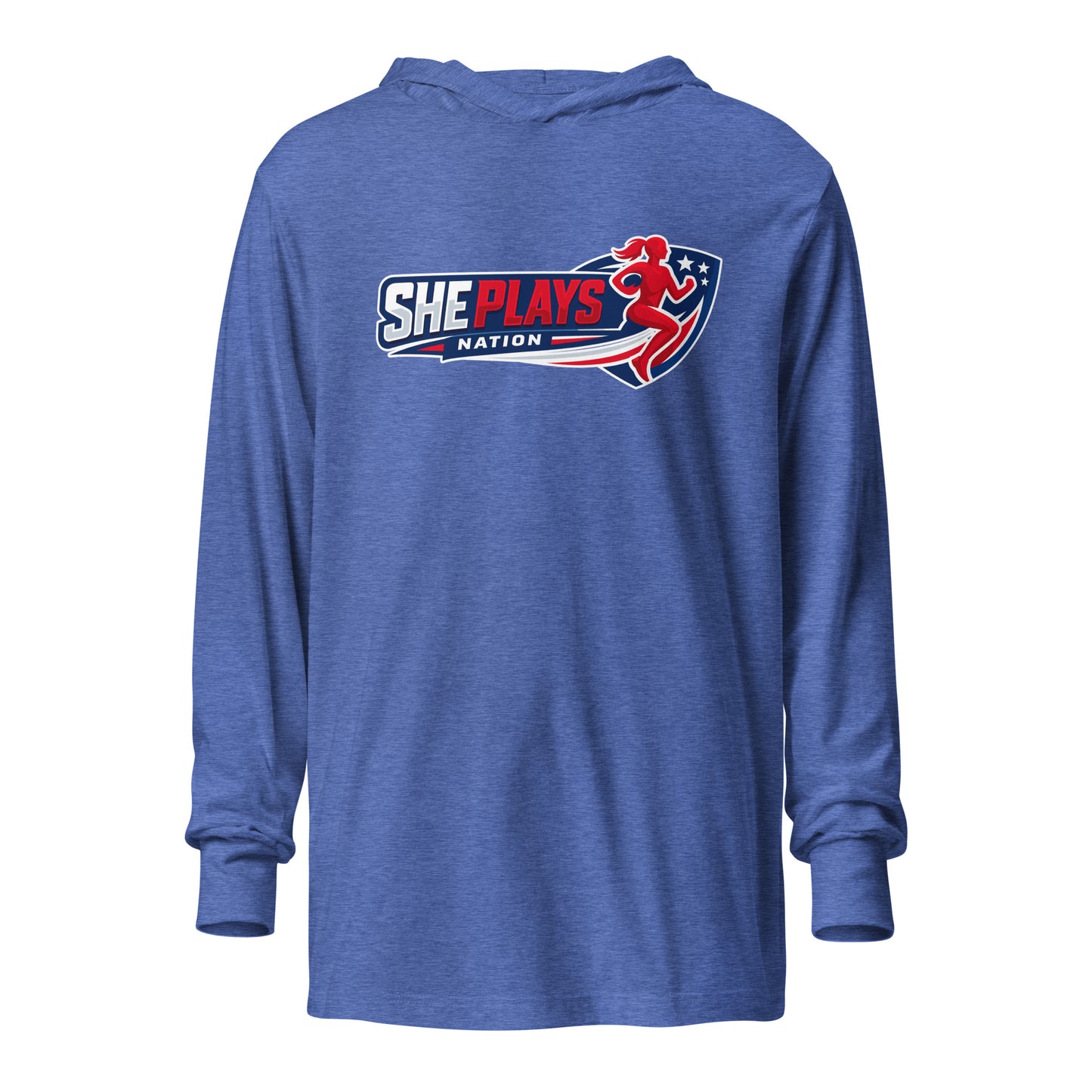 Performance | Hooded Long Sleeve T Shirt | She Plays Nation | Crest Logo