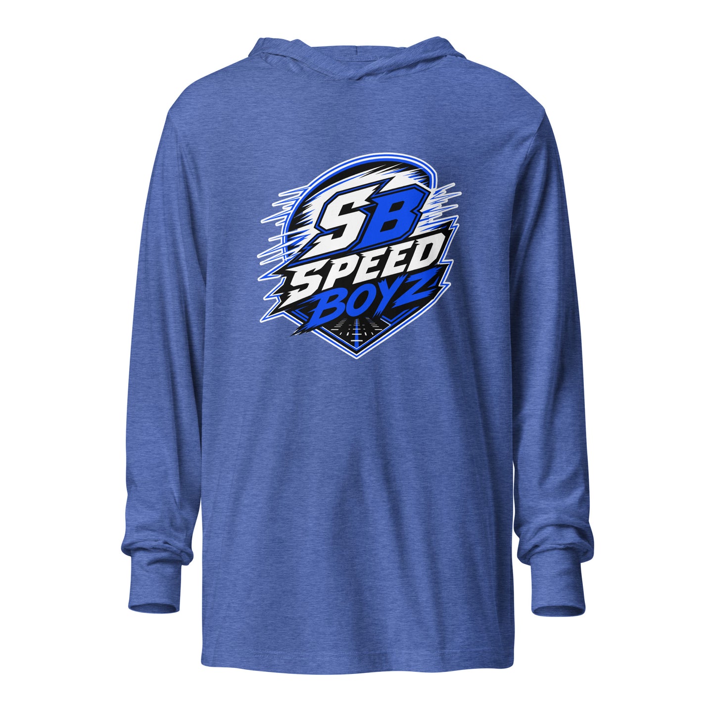 Performance | Hooded Long Sleeve T Shirt | Blackout Boyz | SB Speed Crest Logo