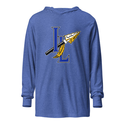 Performance | Hooded Long Sleeve T Shirt | Indian Land Middle School Volleyball | Spear Athletic Logo