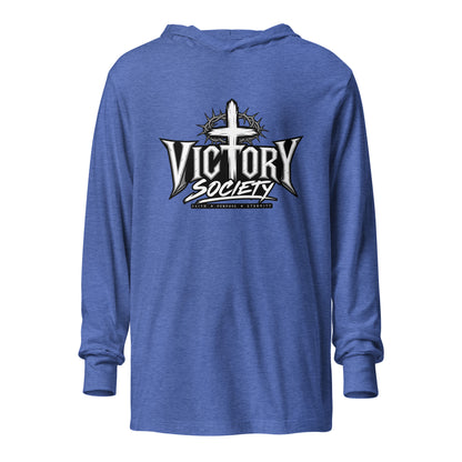 Performance | Hooded Long Sleeve T Shirt | Victory Society | Valor Heritage Alliance Logo